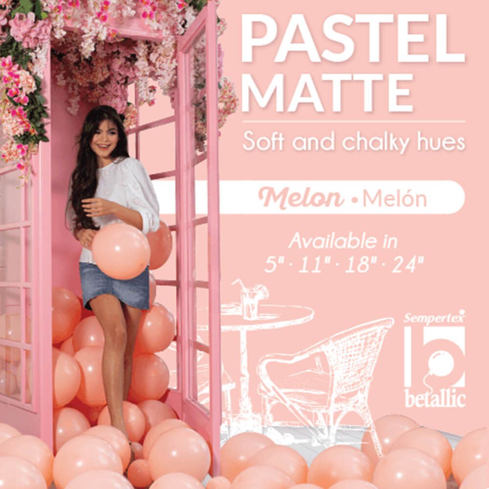 24 inch SEMPERTEX PASTEL MATTE MELON